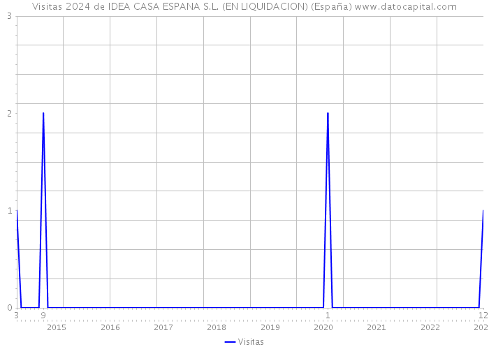Visitas 2024 de IDEA CASA ESPANA S.L. (EN LIQUIDACION) (España) 