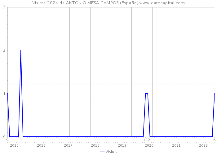 Visitas 2024 de ANTONIO MESA CAMPOS (España) 
