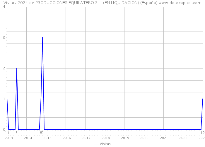 Visitas 2024 de PRODUCCIONES EQUILATERO S.L. (EN LIQUIDACION) (España) 