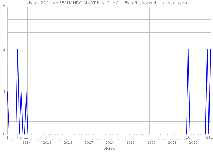 Visitas 2024 de FERNANDO MARTIN ALGUACIL (España) 