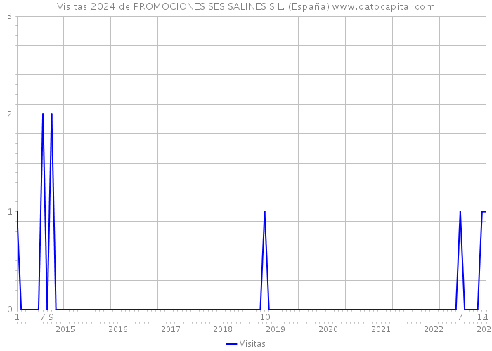 Visitas 2024 de PROMOCIONES SES SALINES S.L. (España) 