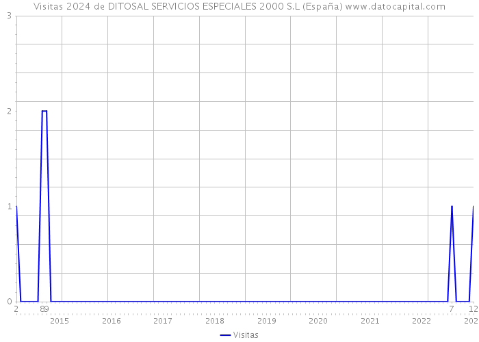 Visitas 2024 de DITOSAL SERVICIOS ESPECIALES 2000 S.L (España) 