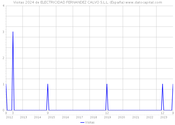 Visitas 2024 de ELECTRICIDAD FERNANDEZ CALVO S.L.L. (España) 