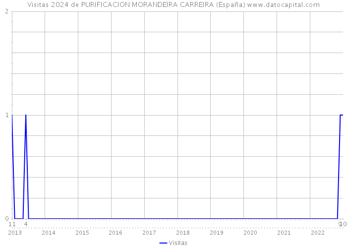 Visitas 2024 de PURIFICACION MORANDEIRA CARREIRA (España) 