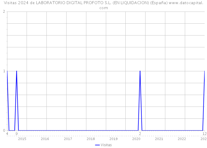 Visitas 2024 de LABORATORIO DIGITAL PROFOTO S.L. (EN LIQUIDACION) (España) 