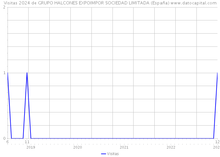 Visitas 2024 de GRUPO HALCONES EXPOIMPOR SOCIEDAD LIMITADA (España) 