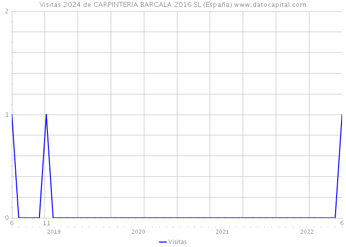 Visitas 2024 de CARPINTERIA BARCALA 2016 SL (España) 