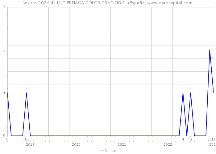 Visitas 2024 de LUCIERNAGA COLOR GRADING SL (España) 