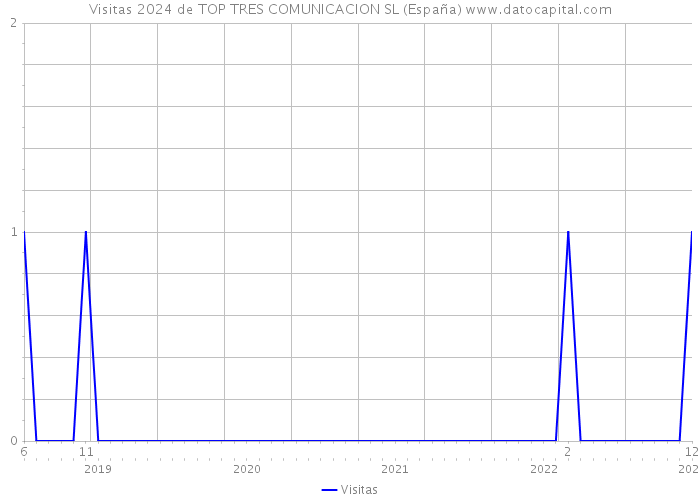 Visitas 2024 de TOP TRES COMUNICACION SL (España) 
