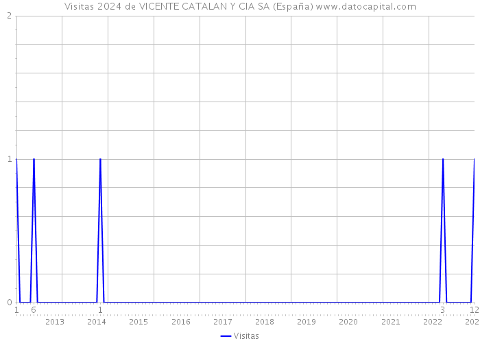 Visitas 2024 de VICENTE CATALAN Y CIA SA (España) 