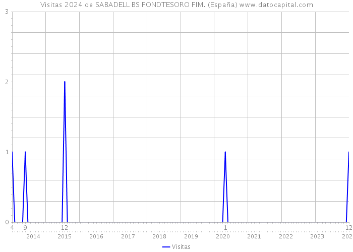 Visitas 2024 de SABADELL BS FONDTESORO FIM. (España) 