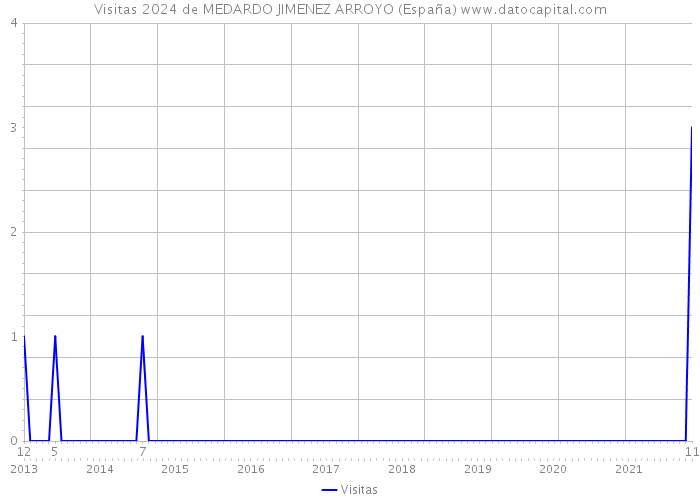 Visitas 2024 de MEDARDO JIMENEZ ARROYO (España) 