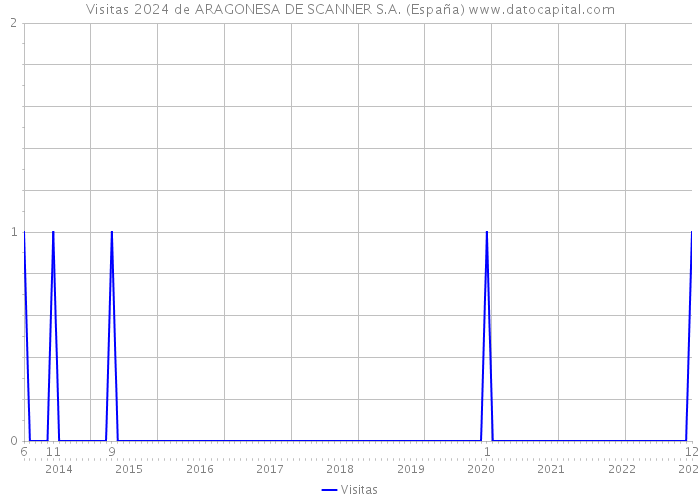 Visitas 2024 de ARAGONESA DE SCANNER S.A. (España) 