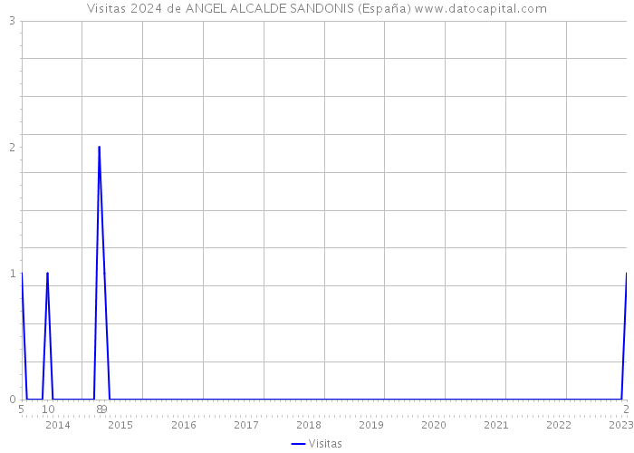 Visitas 2024 de ANGEL ALCALDE SANDONIS (España) 