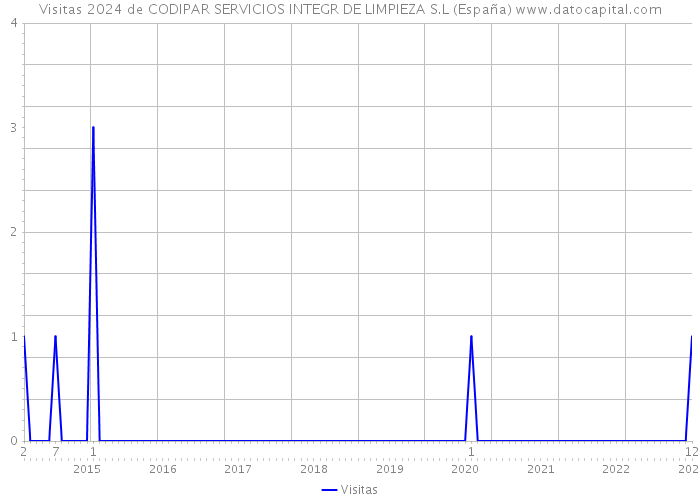 Visitas 2024 de CODIPAR SERVICIOS INTEGR DE LIMPIEZA S.L (España) 