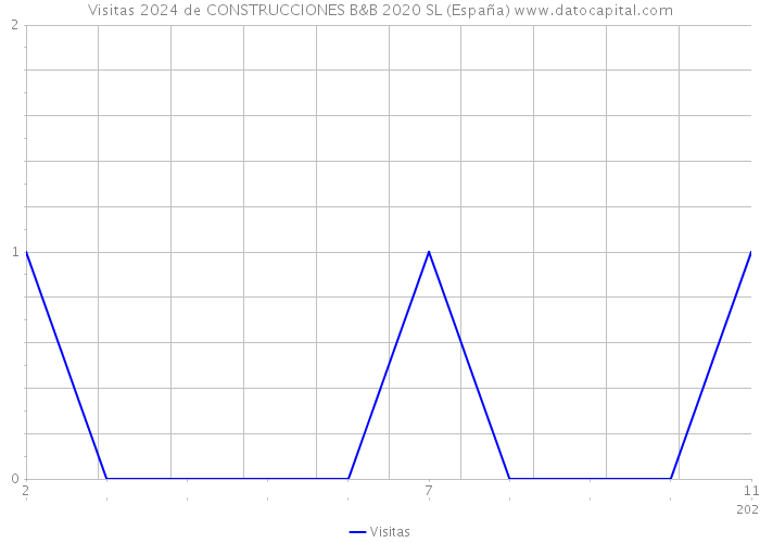 Visitas 2024 de CONSTRUCCIONES B&B 2020 SL (España) 
