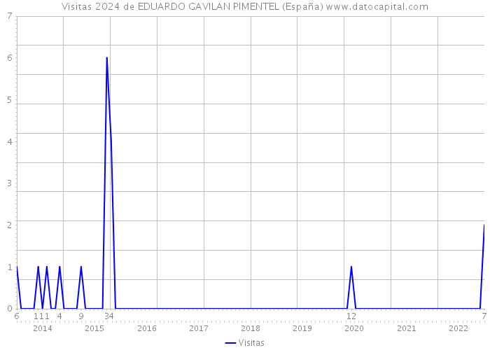 Visitas 2024 de EDUARDO GAVILAN PIMENTEL (España) 
