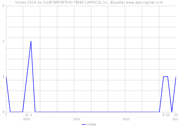 Visitas 2024 de CLUB DEPORTIVO TENIS CAPISCOL S.L. (España) 