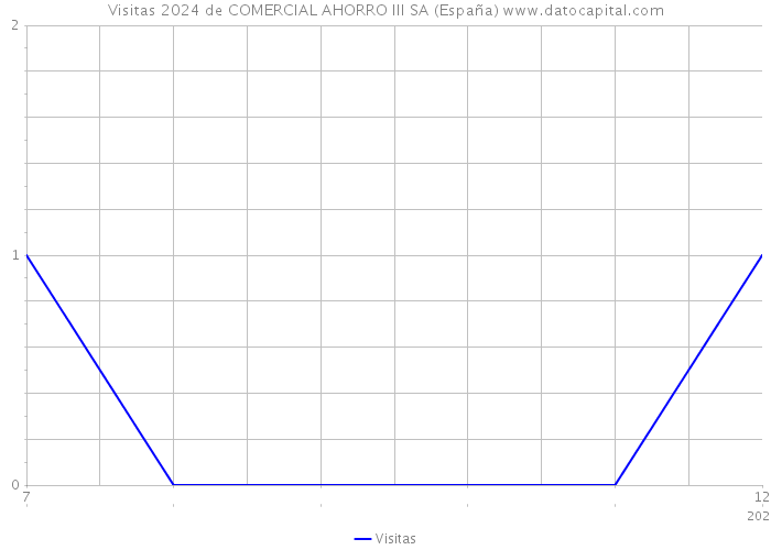 Visitas 2024 de COMERCIAL AHORRO III SA (España) 