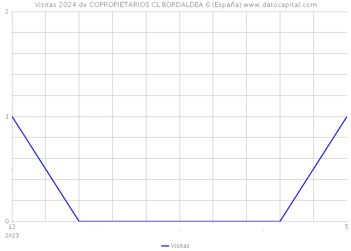 Visitas 2024 de COPROPIETARIOS CL BORDALDEA 6 (España) 
