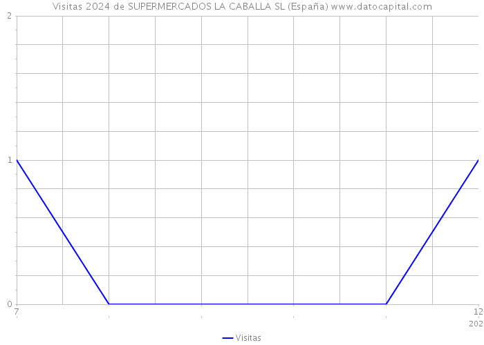 Visitas 2024 de SUPERMERCADOS LA CABALLA SL (España) 