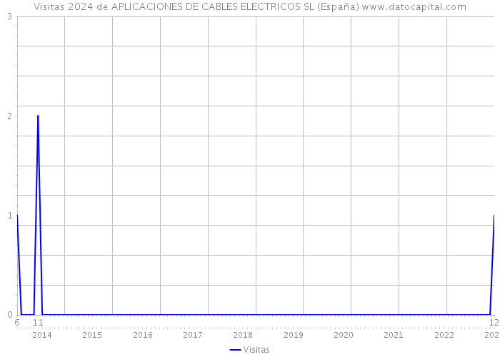 Visitas 2024 de APLICACIONES DE CABLES ELECTRICOS SL (España) 