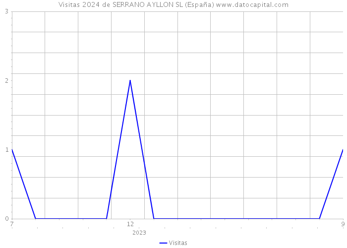 Visitas 2024 de SERRANO AYLLON SL (España) 