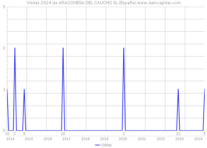 Visitas 2024 de ARAGONESA DEL CAUCHO SL (España) 