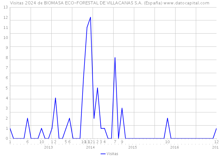 Visitas 2024 de BIOMASA ECO-FORESTAL DE VILLACANAS S.A. (España) 