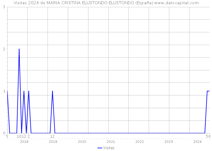 Visitas 2024 de MARIA CRISTINA ELUSTONDO ELUSTONDO (España) 