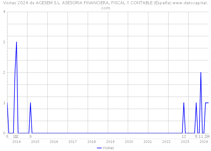 Visitas 2024 de AGESEM S.L. ASESORIA FINANCIERA, FISCAL Y CONTABLE (España) 