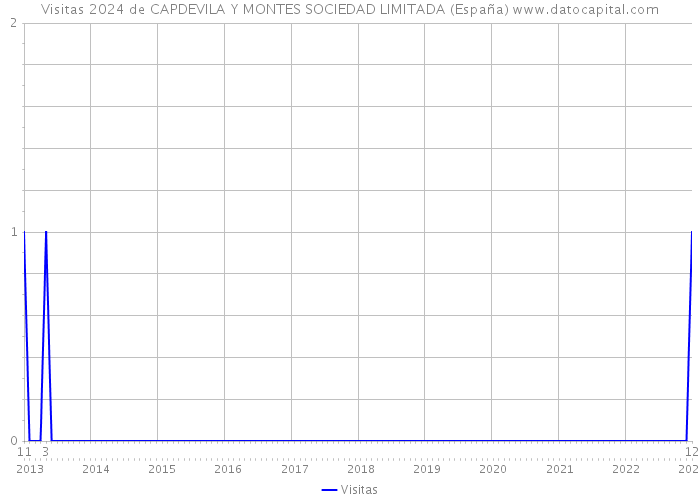 Visitas 2024 de CAPDEVILA Y MONTES SOCIEDAD LIMITADA (España) 