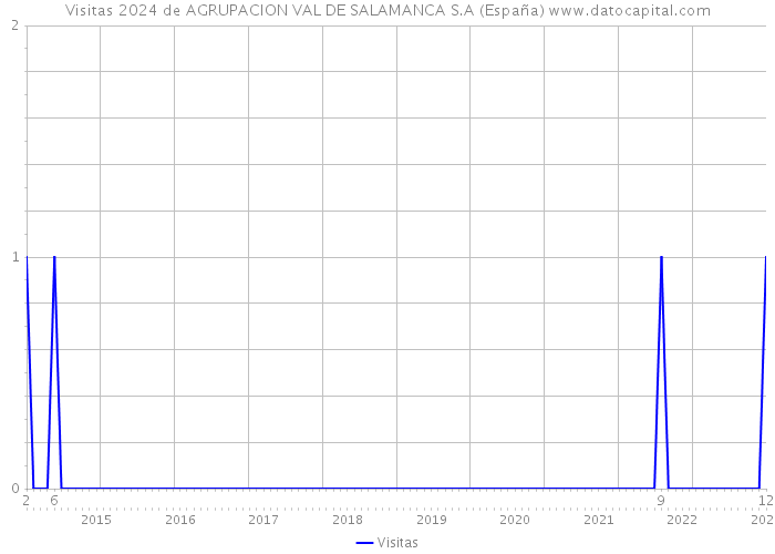 Visitas 2024 de AGRUPACION VAL DE SALAMANCA S.A (España) 