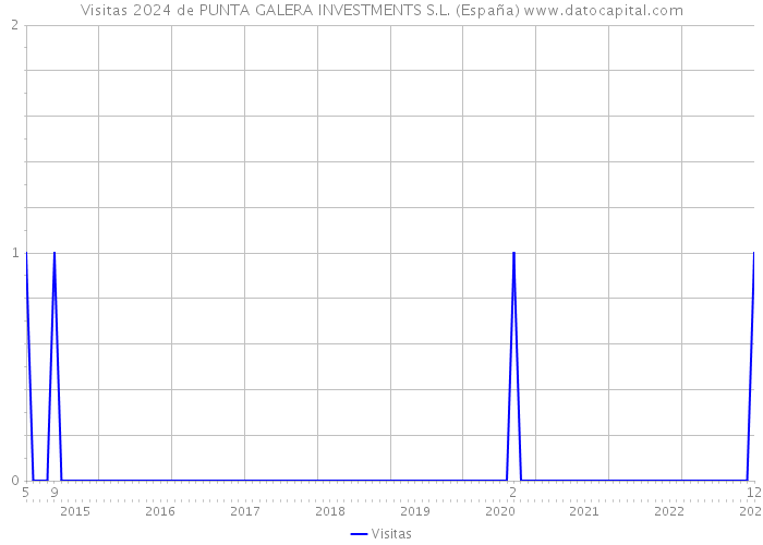 Visitas 2024 de PUNTA GALERA INVESTMENTS S.L. (España) 