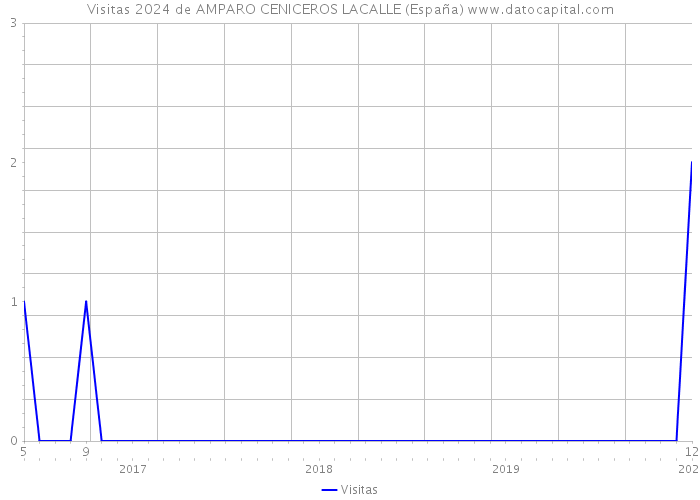 Visitas 2024 de AMPARO CENICEROS LACALLE (España) 