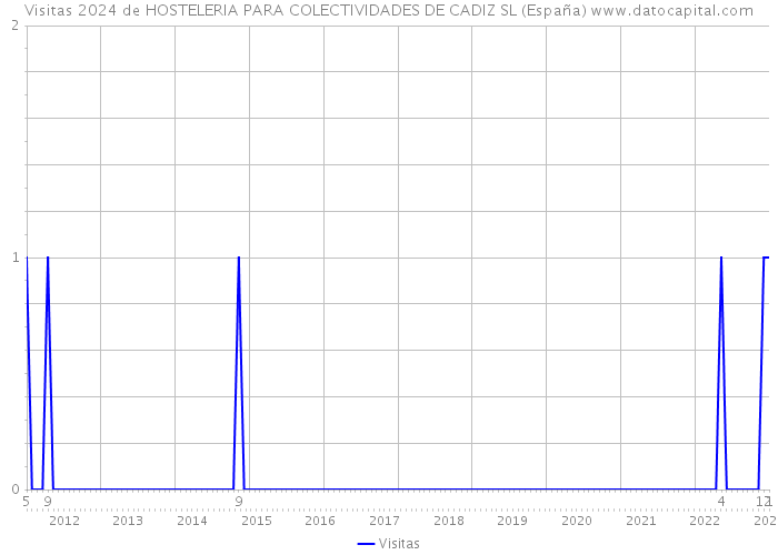 Visitas 2024 de HOSTELERIA PARA COLECTIVIDADES DE CADIZ SL (España) 