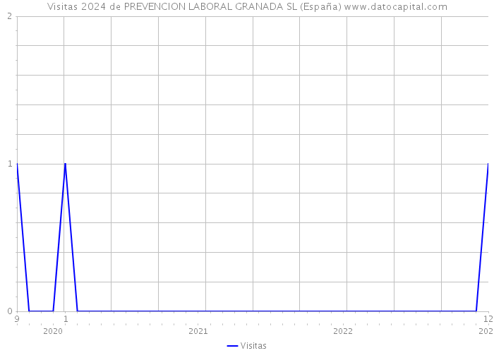 Visitas 2024 de PREVENCION LABORAL GRANADA SL (España) 