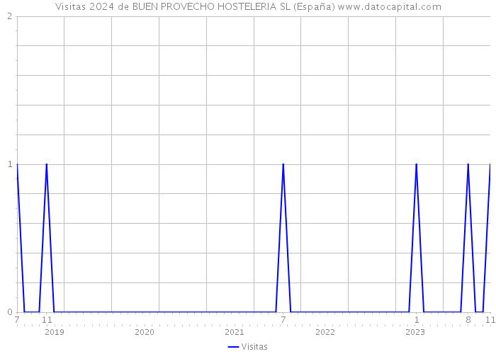 Visitas 2024 de BUEN PROVECHO HOSTELERIA SL (España) 