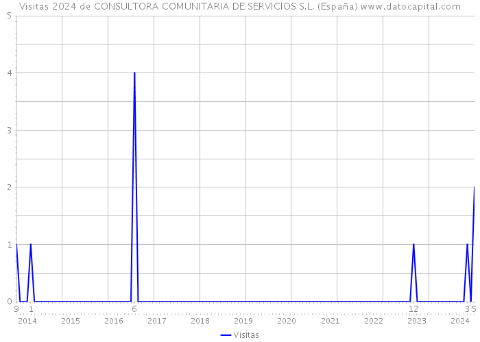 Visitas 2024 de CONSULTORA COMUNITARIA DE SERVICIOS S.L. (España) 