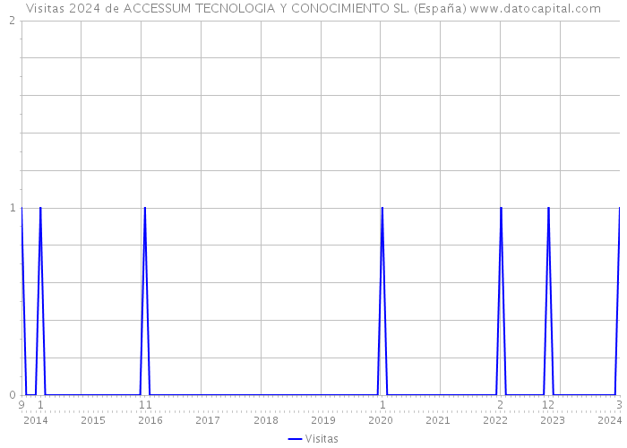 Visitas 2024 de ACCESSUM TECNOLOGIA Y CONOCIMIENTO SL. (España) 