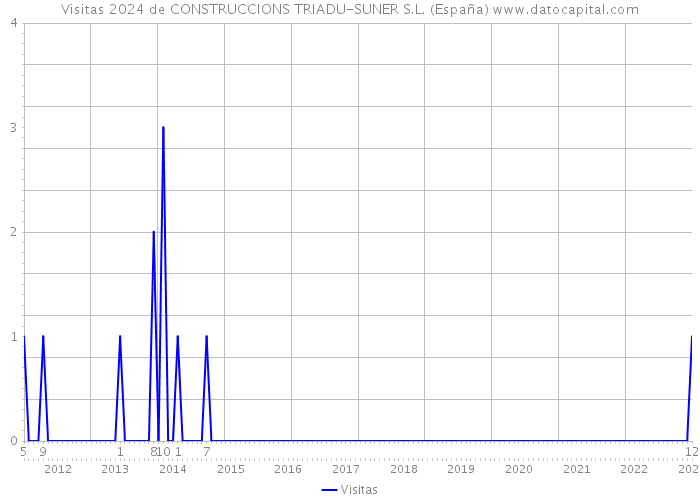 Visitas 2024 de CONSTRUCCIONS TRIADU-SUNER S.L. (España) 