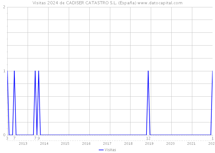 Visitas 2024 de CADISER CATASTRO S.L. (España) 