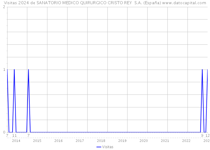 Visitas 2024 de SANATORIO MEDICO QUIRURGICO CRISTO REY S.A. (España) 