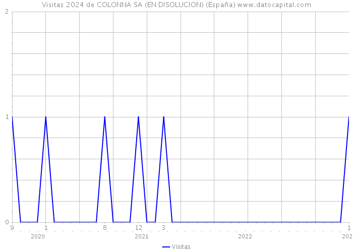 Visitas 2024 de COLONNA SA (EN DISOLUCION) (España) 