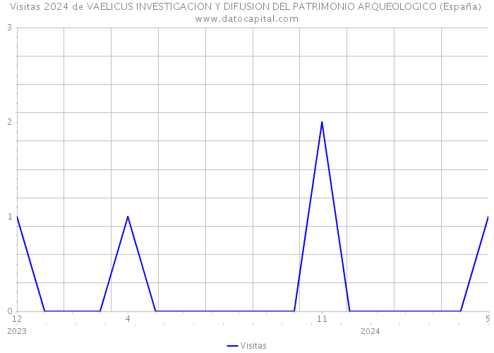 Visitas 2024 de VAELICUS INVESTIGACION Y DIFUSION DEL PATRIMONIO ARQUEOLOGICO (España) 