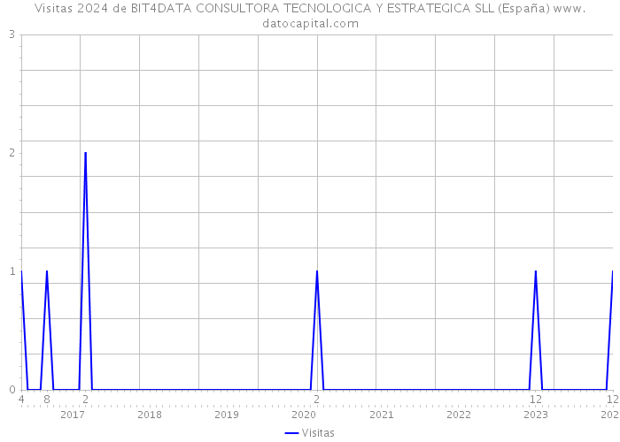 Visitas 2024 de BIT4DATA CONSULTORA TECNOLOGICA Y ESTRATEGICA SLL (España) 