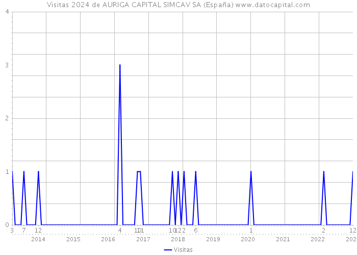 Visitas 2024 de AURIGA CAPITAL SIMCAV SA (España) 