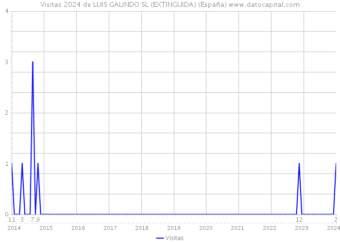 Visitas 2024 de LUIS GALINDO SL (EXTINGUIDA) (España) 