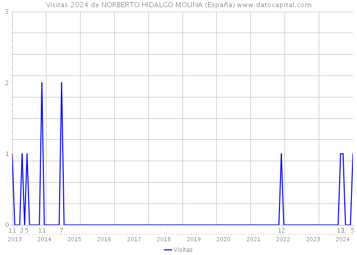 Visitas 2024 de NORBERTO HIDALGO MOLINA (España) 