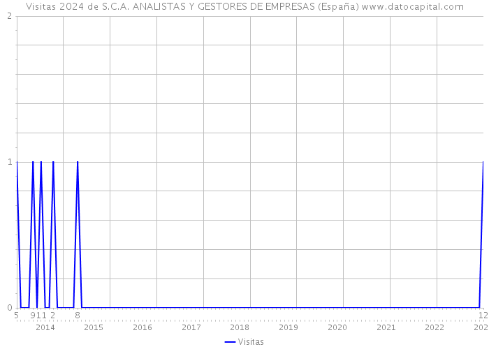 Visitas 2024 de S.C.A. ANALISTAS Y GESTORES DE EMPRESAS (España) 